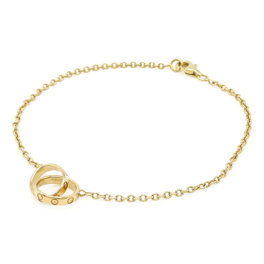 CARTIER 18k Gold Love Charm Bracelet